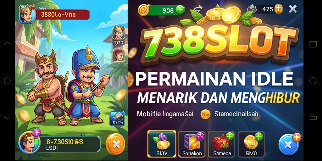 Tampilan gameplay <strong>738SLOT</strong> yang menarik dengan tema slot yang beragam.