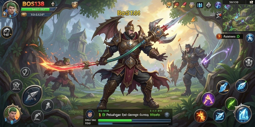 Screenshot gameplay BOS138 menampilkan aksi seru di dunia MMORPG.