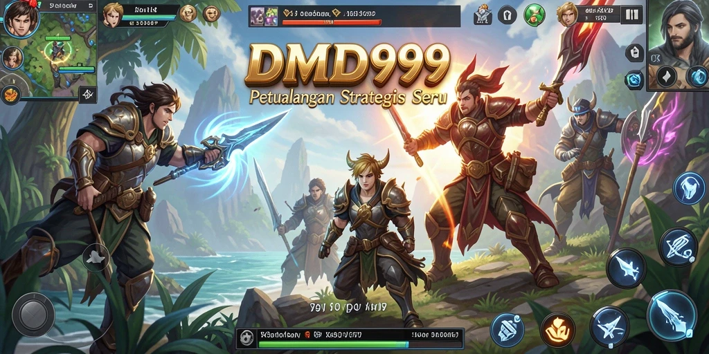 Screenshot DMD999 menampilkan aksi strategis dalam pertempuran SLG.