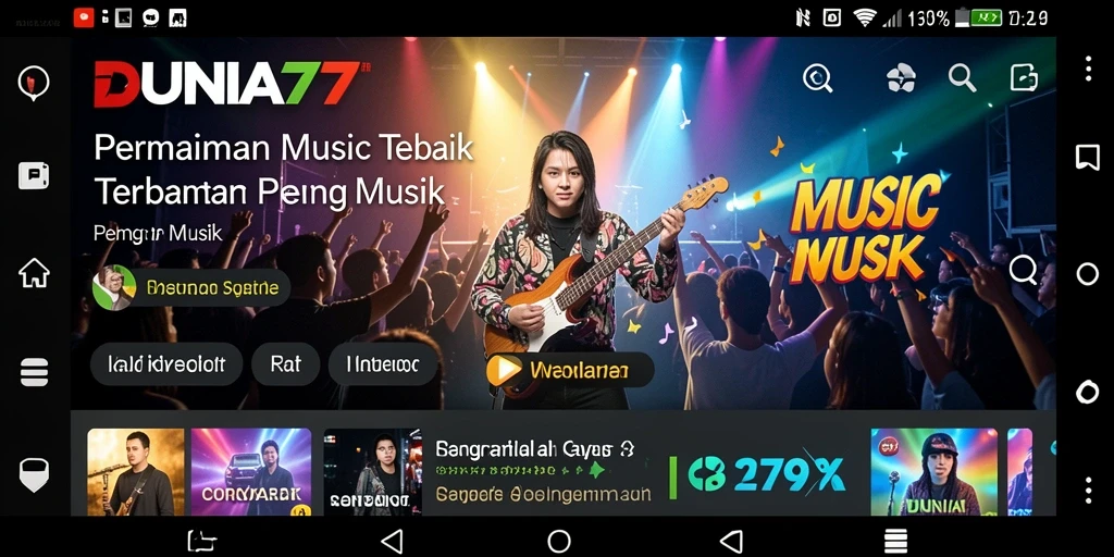 Tampilan gameplay DUNIA77 yang seru dan interaktif.