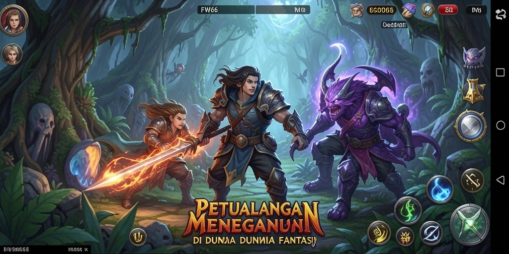 Tampilan gameplay FW66 menampilkan aksi petualangan seru dan grafis yang memukau.