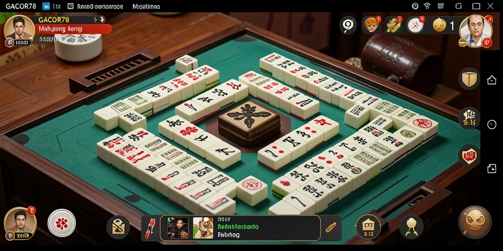 Screenshot utama GACOR78 menunjukkan gameplay Mahjong yang seru.