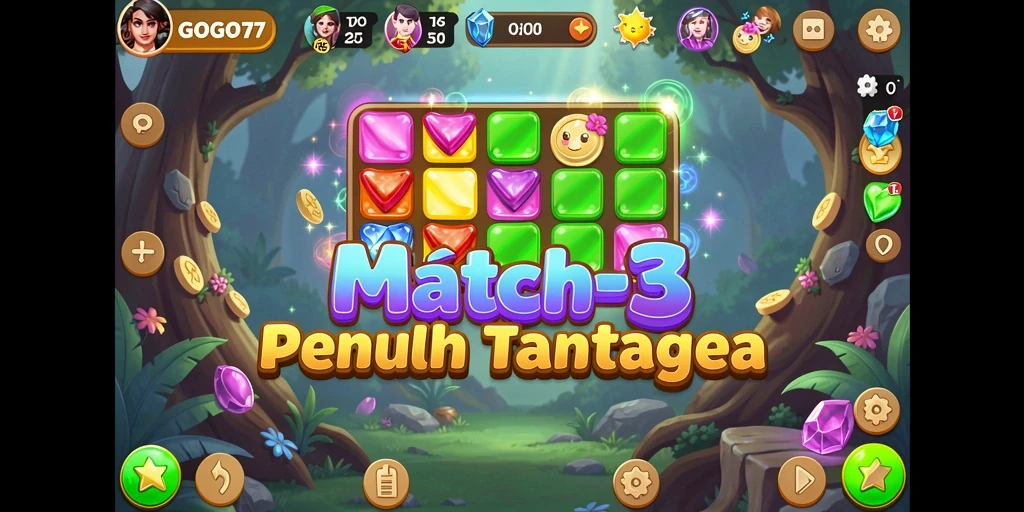 Tampilan gameplay seru GOGO77 dengan kombinasi warna-warni.