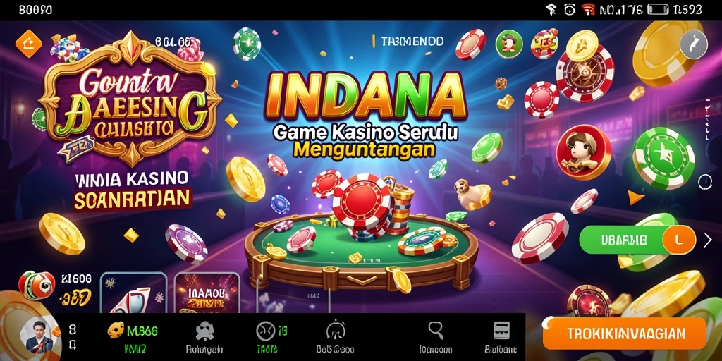 Tampilan menarik dari gameplay kasino INDAAA dengan fitur interaktif.