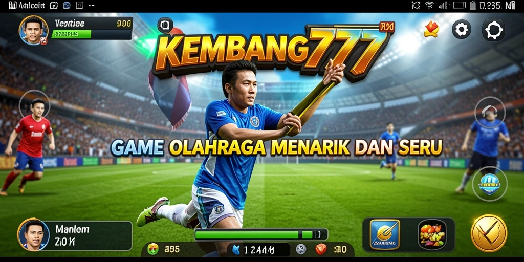 Screenshot gameplay KEMBANG777 dengan aksi olahraga yang seru.