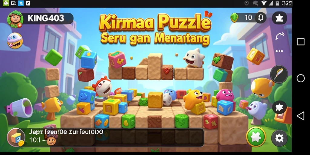 Tampilan screenshot KING403 menampilkan gameplay Puzzle yang seru dan menantang.