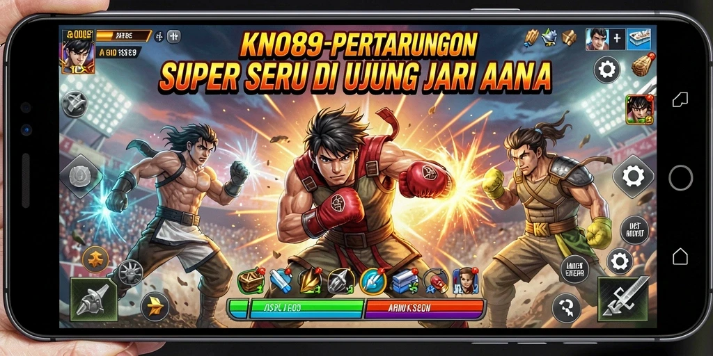 Screenshot dari gameplay KNO89 yang menunjukkan aksi pertarungan yang intens.
