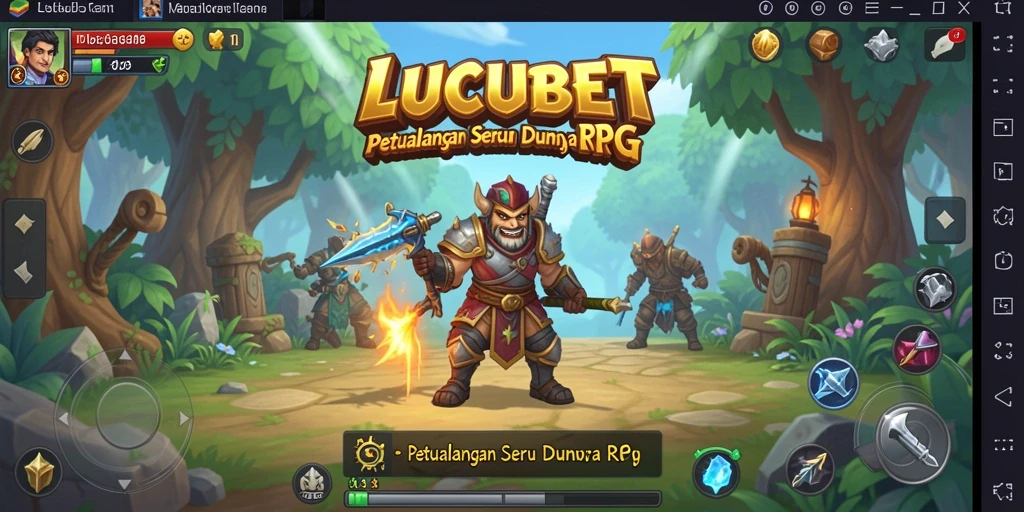 Tampilan gameplay LUCUBET yang menakjubkan dalam dunia RPG.