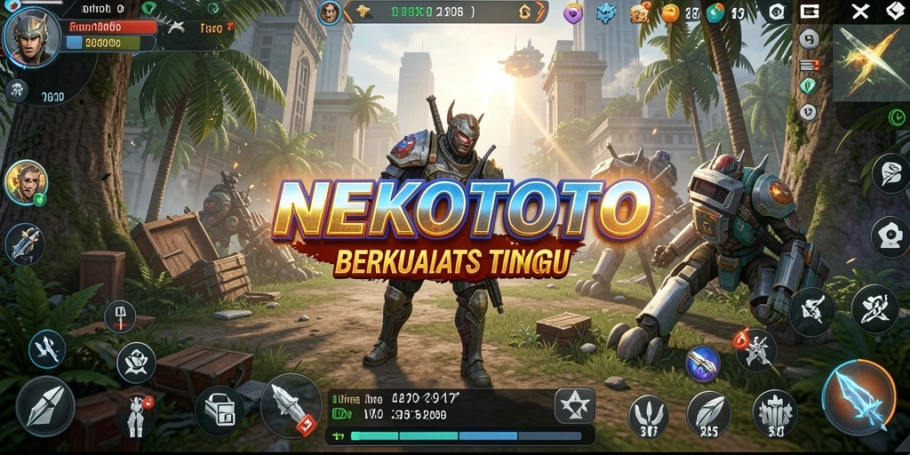 Tampilan gameplay menarik di NEKOTOTO dengan strategi SLG.
