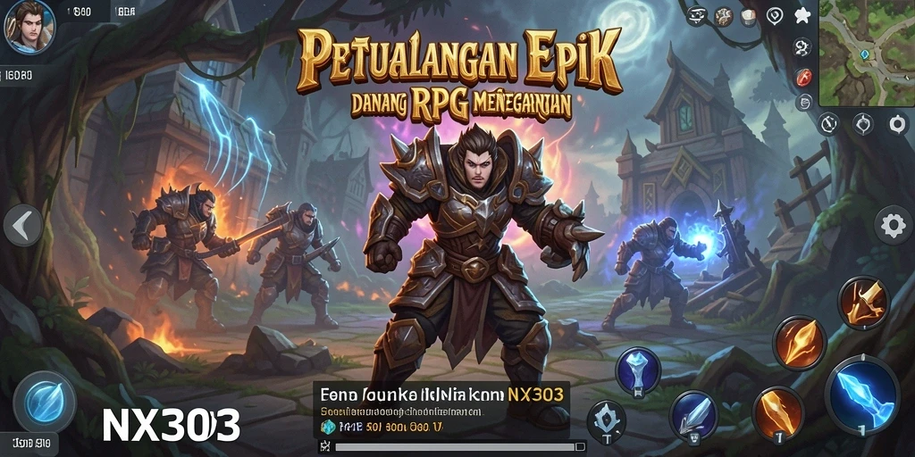 Gameplay RPG yang seru dan penuh petualangan di NX303.