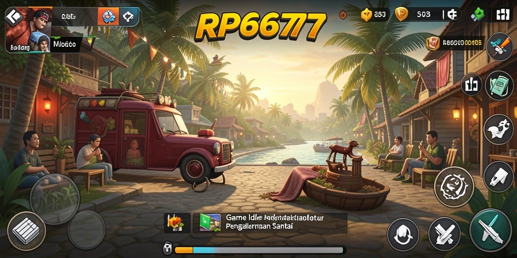 Tampilan gameplay RP6677 yang sederhana dan intuitif.