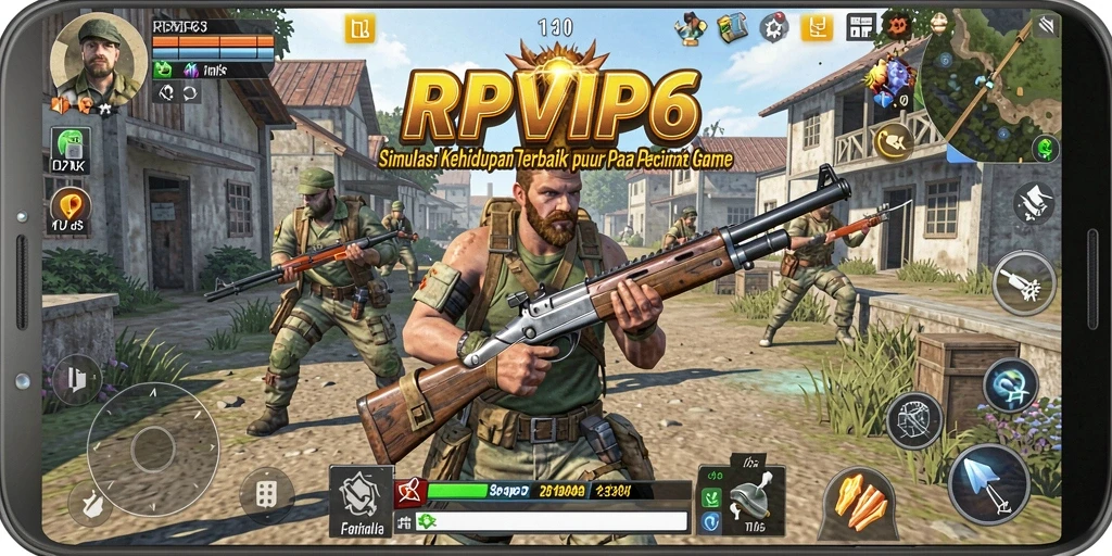 Tangkapan layar utama menunjukkan gameplay menarik dari RPVIP6.