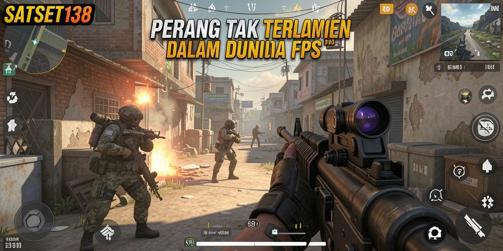 Gameplay intens SATSET138 dalam pertempuran FPS yang mendebarkan.