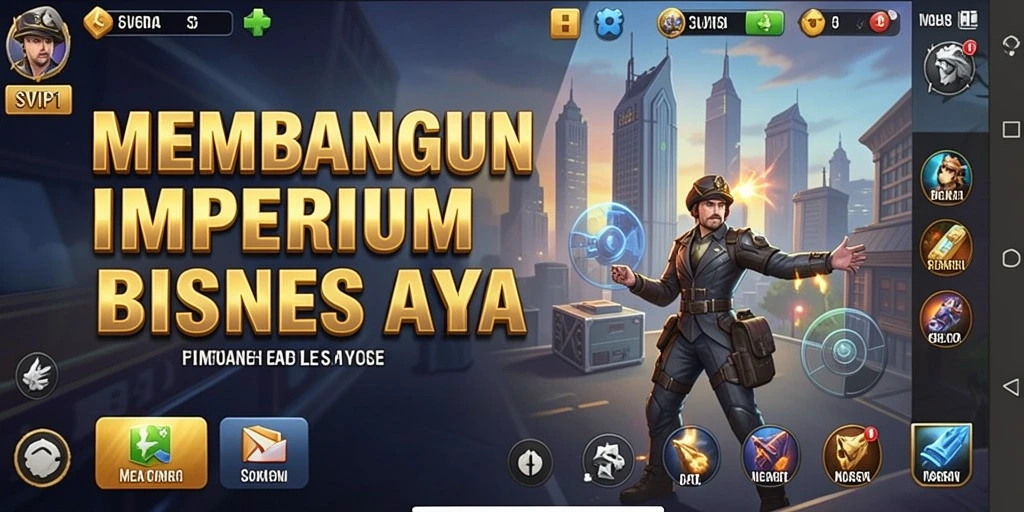Tampilan gameplay menarik dari SVIP1 dengan berbagai elemen Tycoon.