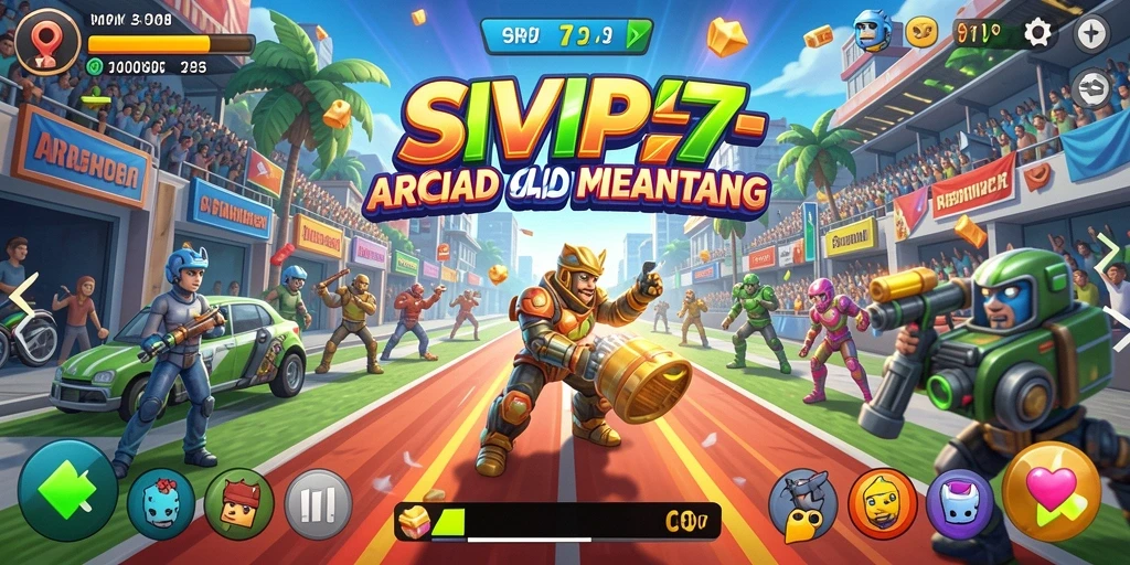 Screenshot gameplay SVIP7 menampilkan aksi seru permainan Arcade.