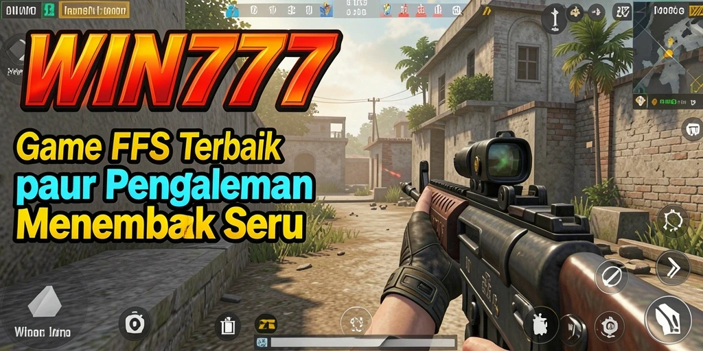Tampilan gameplay mendebarkan WIN777 dalam aksi FPS.